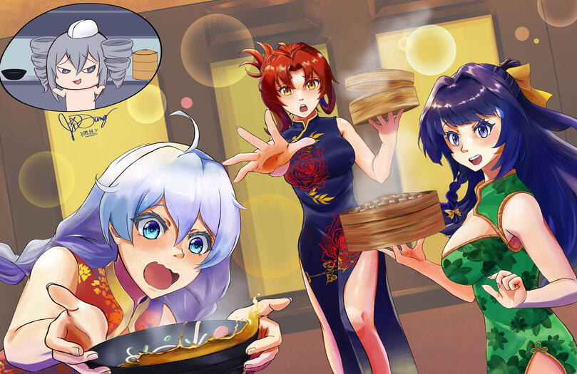 Part of the HI3 "Potluck Party Art Contest" (7/19/19)